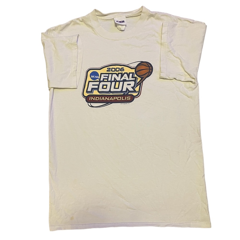 Vintage Y2K NCAA basketball final four sports tee